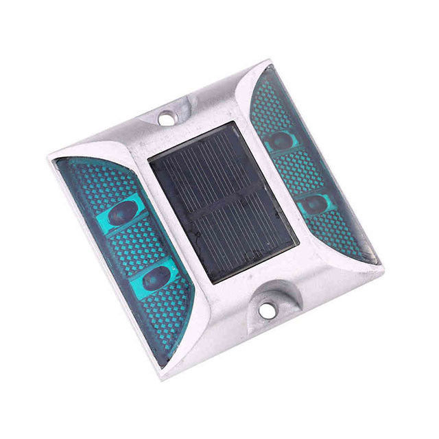 Flashing Road Stud Lumière solaire Couleur verte personnalisée pour la route sombre