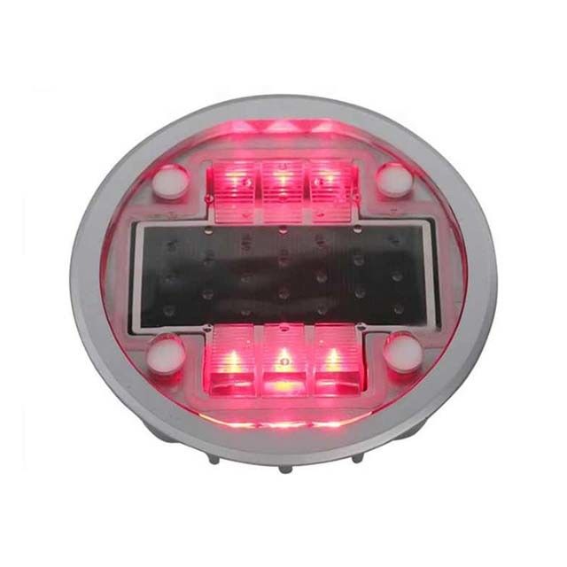 Marqueurs solaires routiers de couleur rouge LED pour la sécurité routière