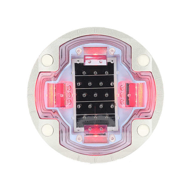 4 vis Embedded Road Stud Pavement Marqueur Lumières Panneau solaire 2.5V 250MA
