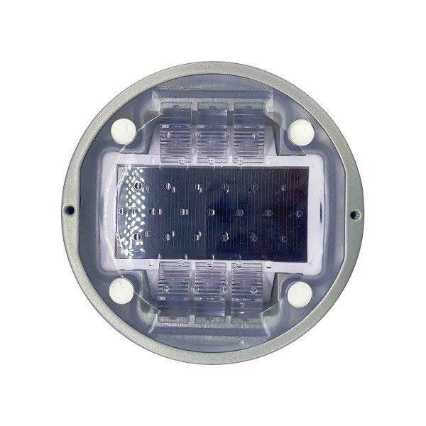 Aluminium IP68 Sécurité routière Feux de signalisation solaire Feu clignotant LED œil de chat