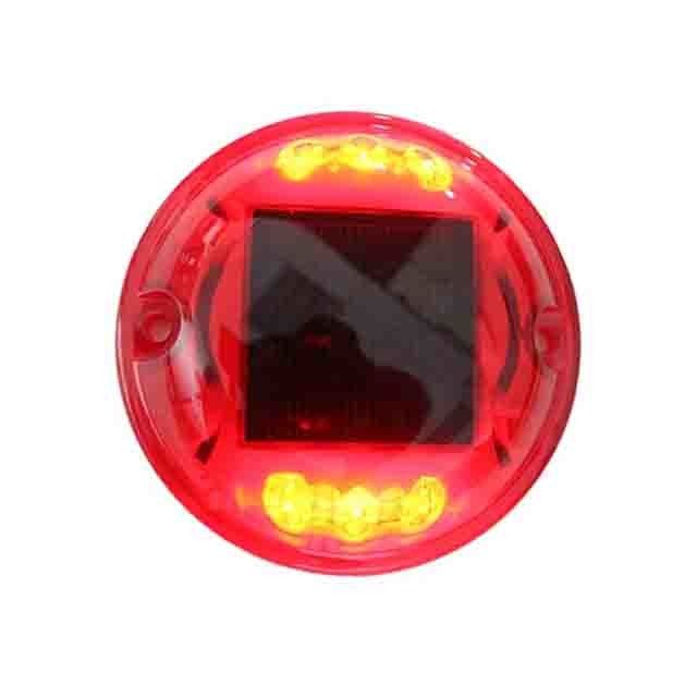 PC Avertissement en plastique LED flashant Réflecteur solaire LED Poteaux de route
