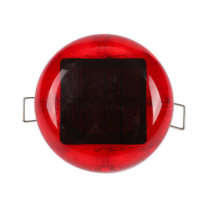 Lumières à LED Solar LED en plastique pour yeux de chat Marqueur de route Réflecteur de roue