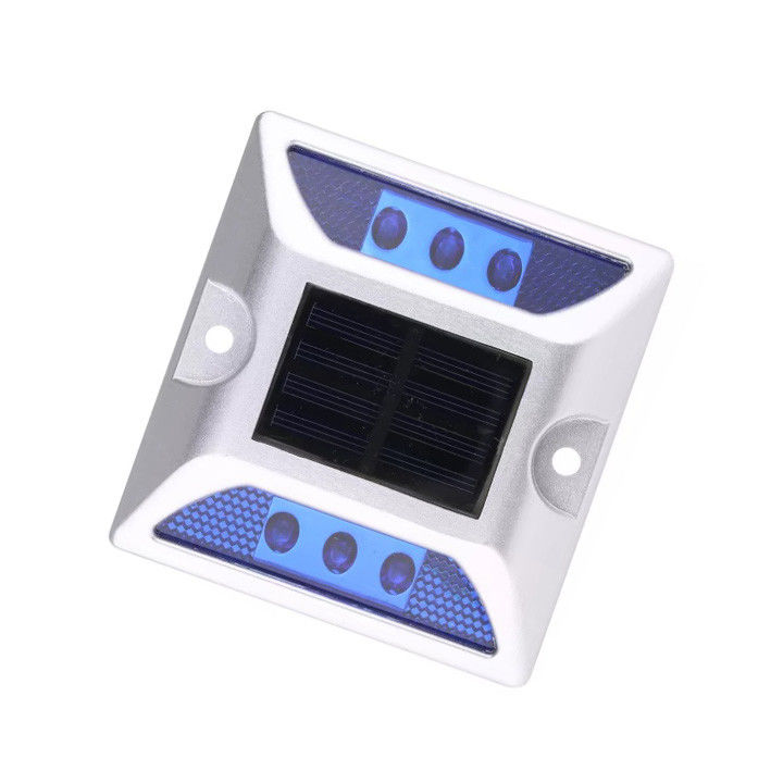 Lumière LED solaire pour les poteaux routiers Marqueur de trottoir Sécurité routière Reflecteur yeux de chat