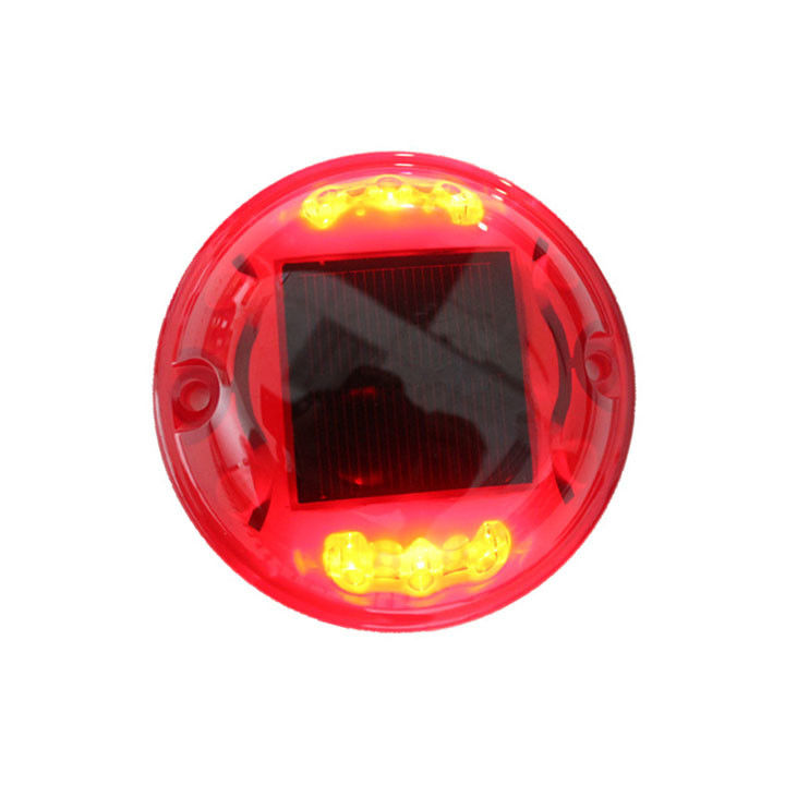 Matériau PC IP68 Ronde œil de chat Route Stud 360 degrés Marqueurs de trottoir lumière