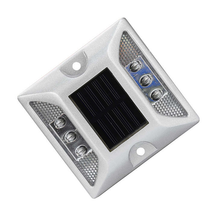LED en aluminium clignotant yeux de chat routier étalon indicateur solaire réfléchissant marqueur lumière