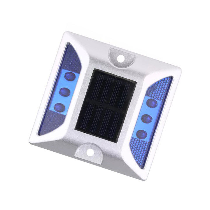 LED en aluminium clignotant yeux de chat routier étalon indicateur solaire réfléchissant marqueur lumière